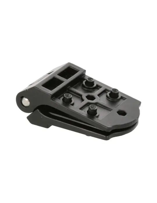 Bisagra plana 3021 - 117 x 37 x 12 mm - Zamak - Negro