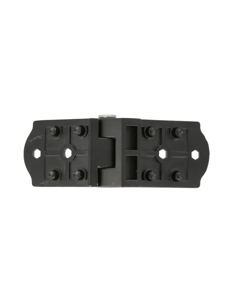Bisagra plana 3025 - 107 x 37 x 12 mm - Zamak - Negro