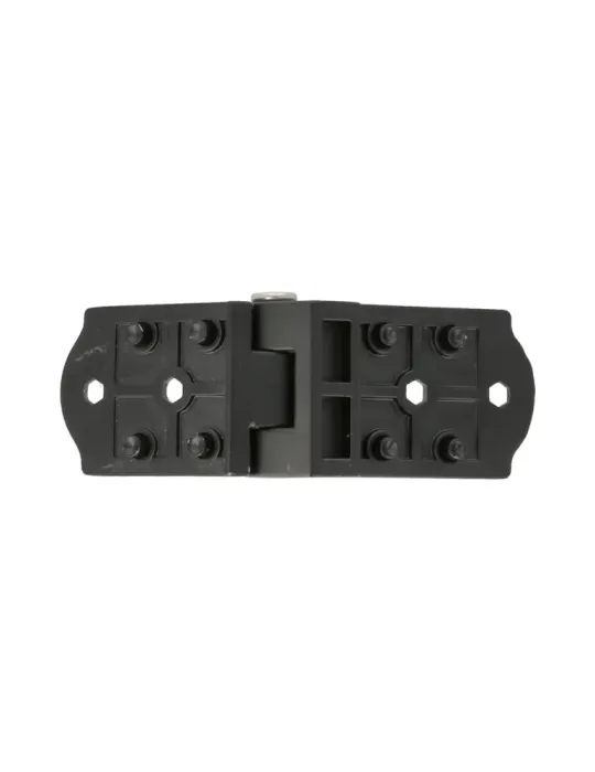 Bisagra plana 3025 - 107 x 37 x 12 mm - Zamak - Negro