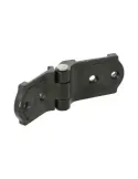 Bisagra plana 3026 - 107 x 37 x 12 mm - Zamak - Negro