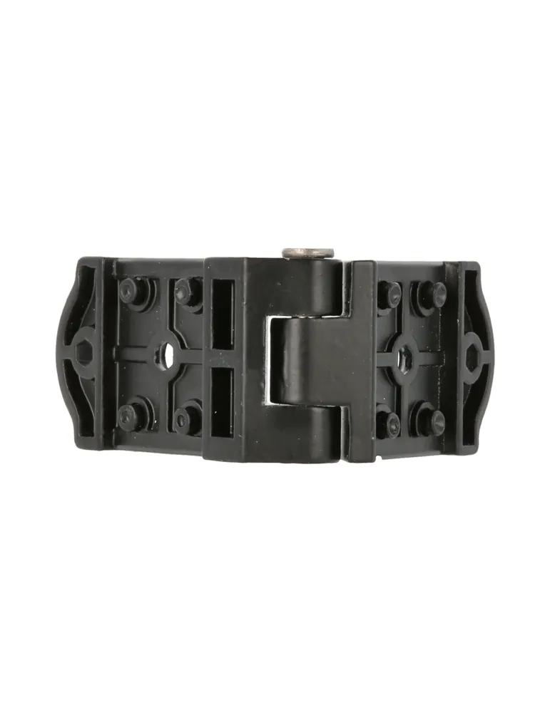 Bisagra plana 3026 - 107 x 37 x 12 mm - Zamak - Negro