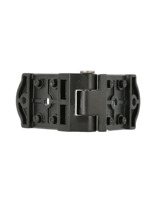 Bisagra plana 3026 - 107 x 37 x 12 mm - Zamak - Negro