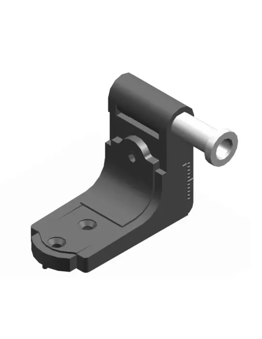 Bisagra regulable 3000 - 36 - 48 mm - Zamak - Negro