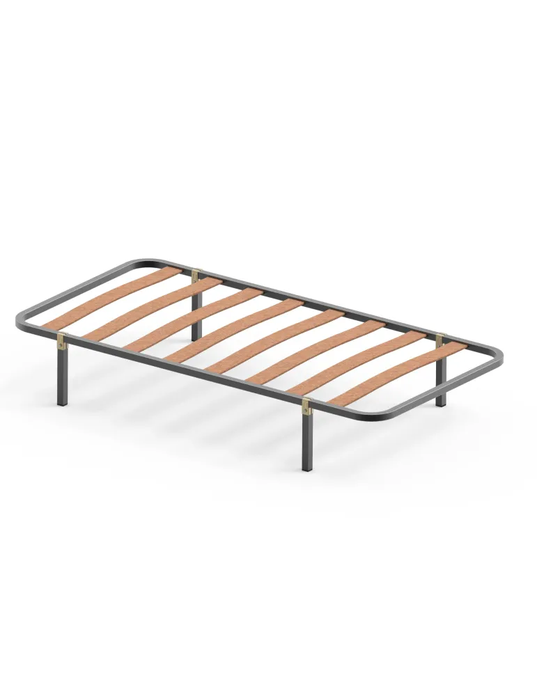 Pata somier 14 - 270 x 30 x 30 mm - Acero - Negro