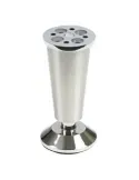 Pata para mueble 8 - 100 mm - Zamak - Níquel cepillado