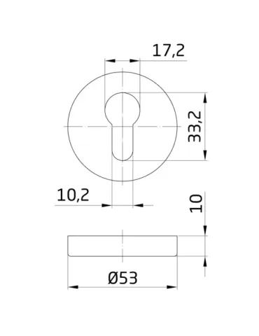 Bocallave 3 AMHYG - Ø53 mm - Acero inoxidable 18/8 - Mate 2