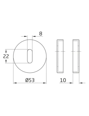 Bocallave 4RX - Ø53 mm - Acero inoxidable - Negro 2