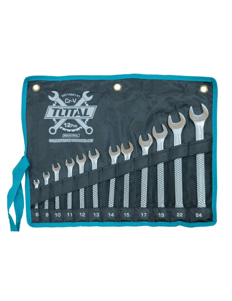 Bolsa 12 llaves combinadas THT1022121 - Acero al carbono