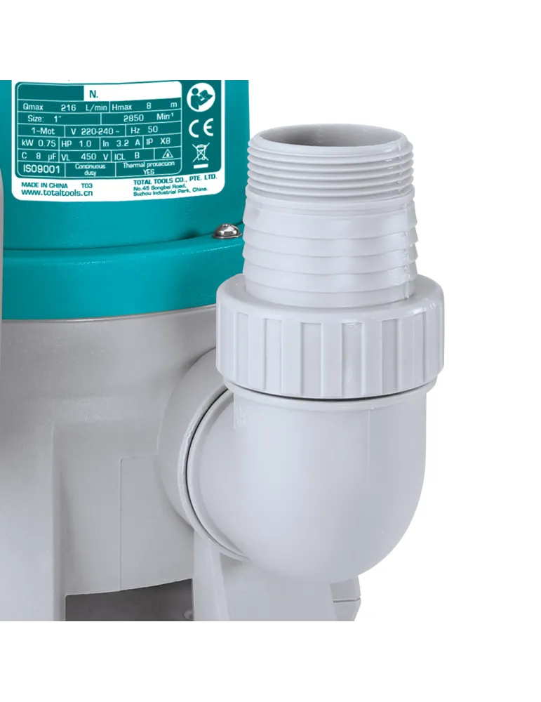 Bomba de aguas sucias eléctrica TWP810001 - 1000 W
