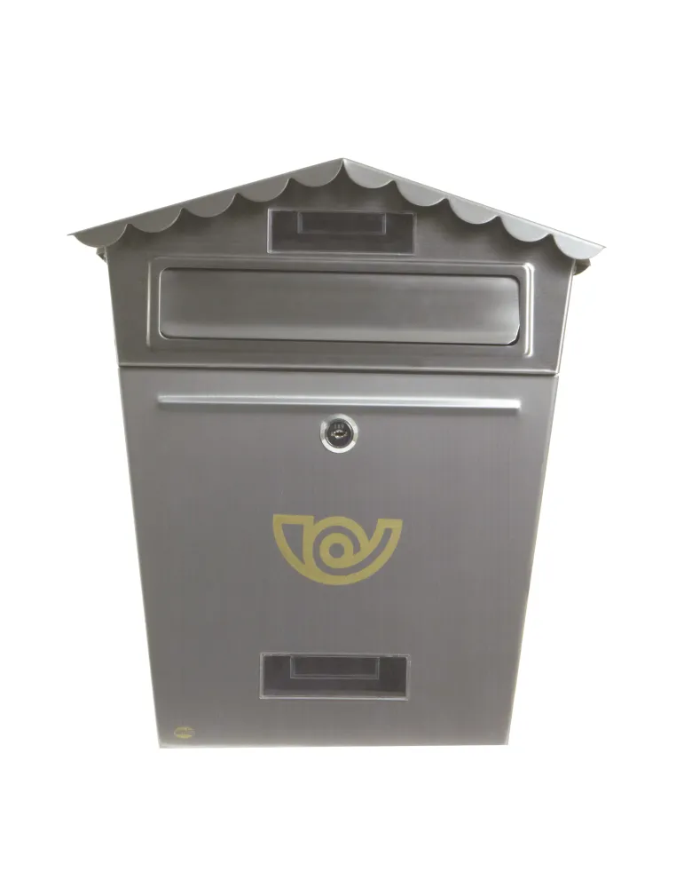 Buzón 1 INOX - 360 x 335 x 110 mm - Acero inoxidable - Inoxidable