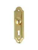 Escudo tirador 25 - 125 x 34 mm - Latón - Pulido