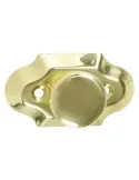 Escudo tirador 27 - 60 x 34 mm - Latón - Pulido