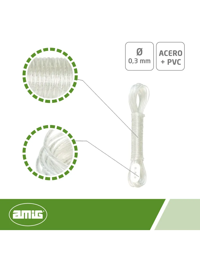 Cable de acero forrado PVC Mod. 30126
