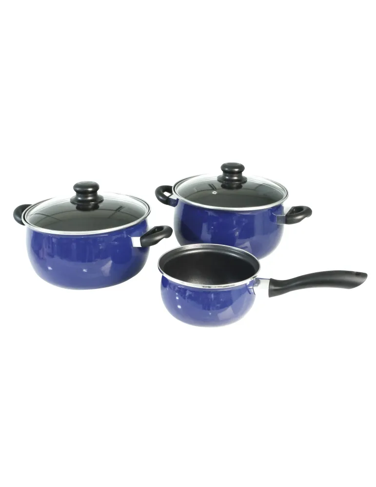 Cacerola - Ø28 cm - Acero - Azul