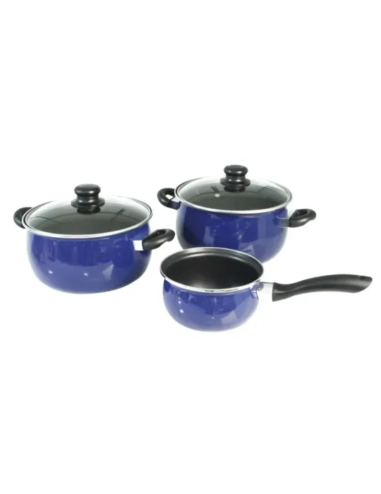 Cacerola - Ø28 cm - Acero - Azul