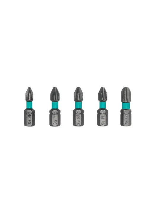 Caja de 30 puntas de impacto + adaptador TACSD18306 - 25 mm