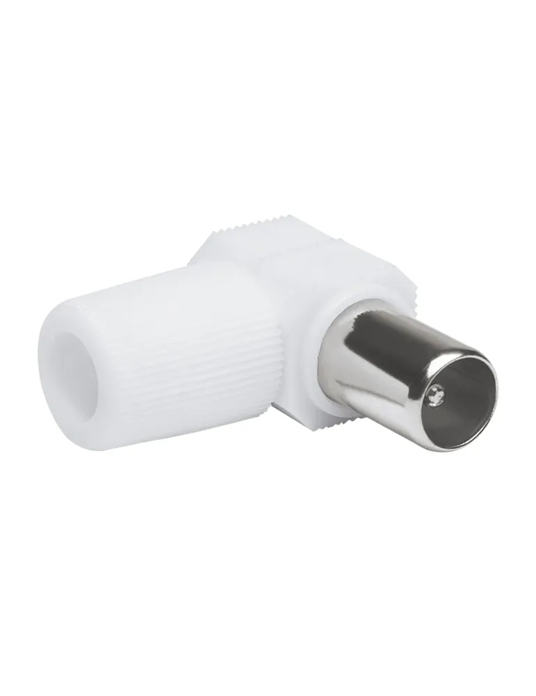 Conector TV 3112 - 9,5 mm - Poliestireno - Blanco