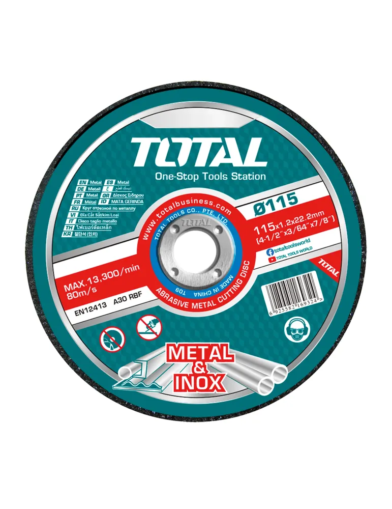 Caja de 50 discos corte TAC22111550 - Ø115 mm
