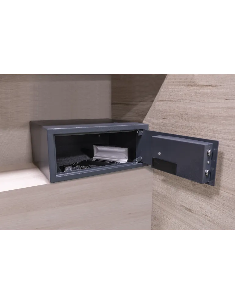 Caja fuerte TOPSECURE-H - 430 x 370 x 195 mm - Acero - Gris