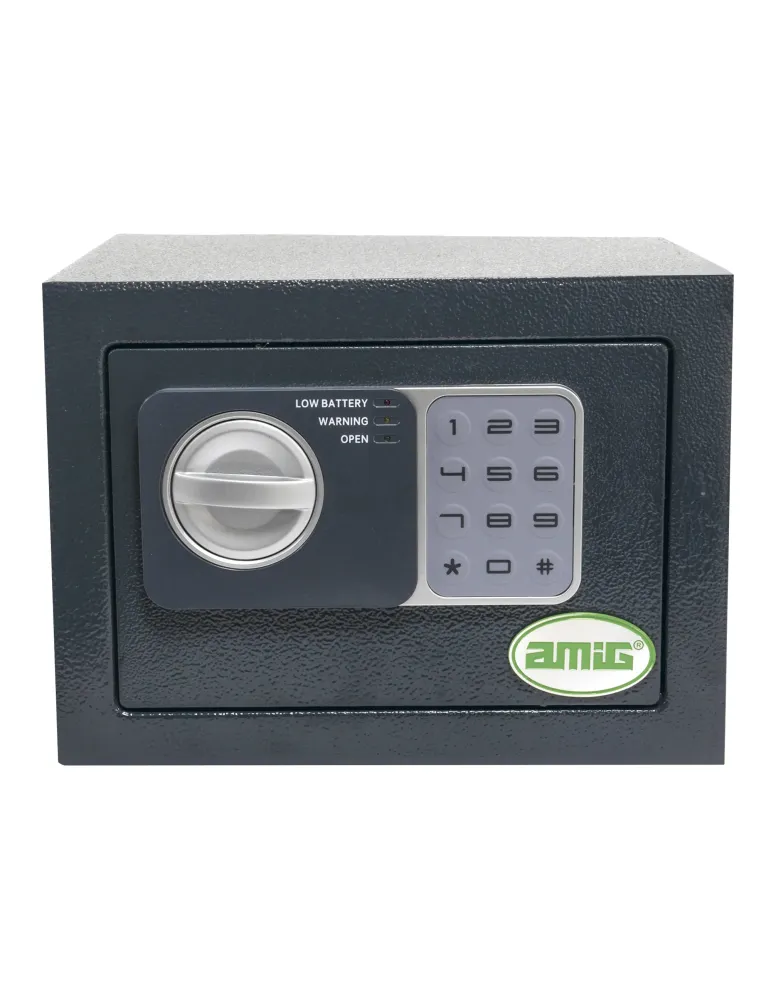 Caja fuerte TOPSECURE-M - 230 x 170 x 170 mm - Acero - Gris