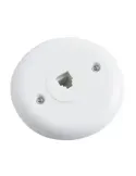 Base telefónica encastrar 3010 - Policarbonato - Blanco