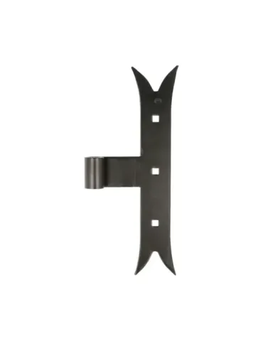 Gozne T gótico 4400 - 240 x 35 x 4 mm - Acero - Negro