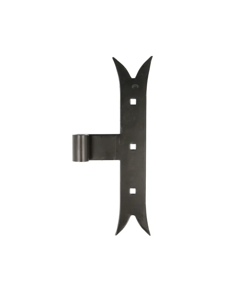 Gozne T gótico 4400 - 240 x 35 x 4 mm - Acero - Negro