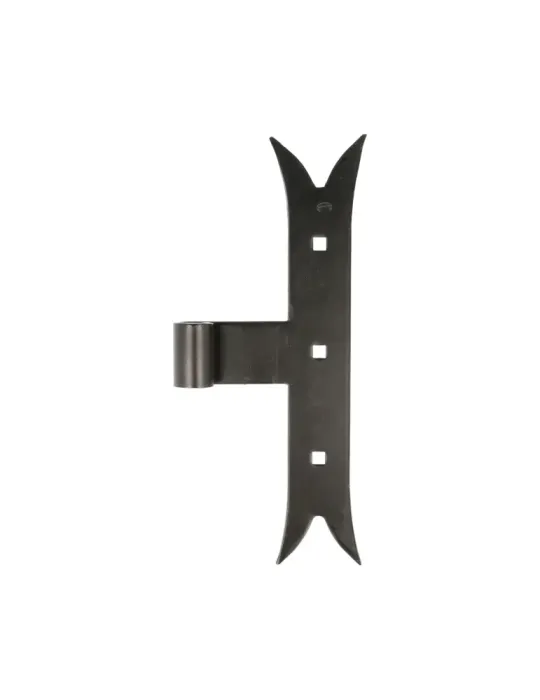 Gozne T gótico 4400 - 240 x 35 x 4 mm - Acero - Negro