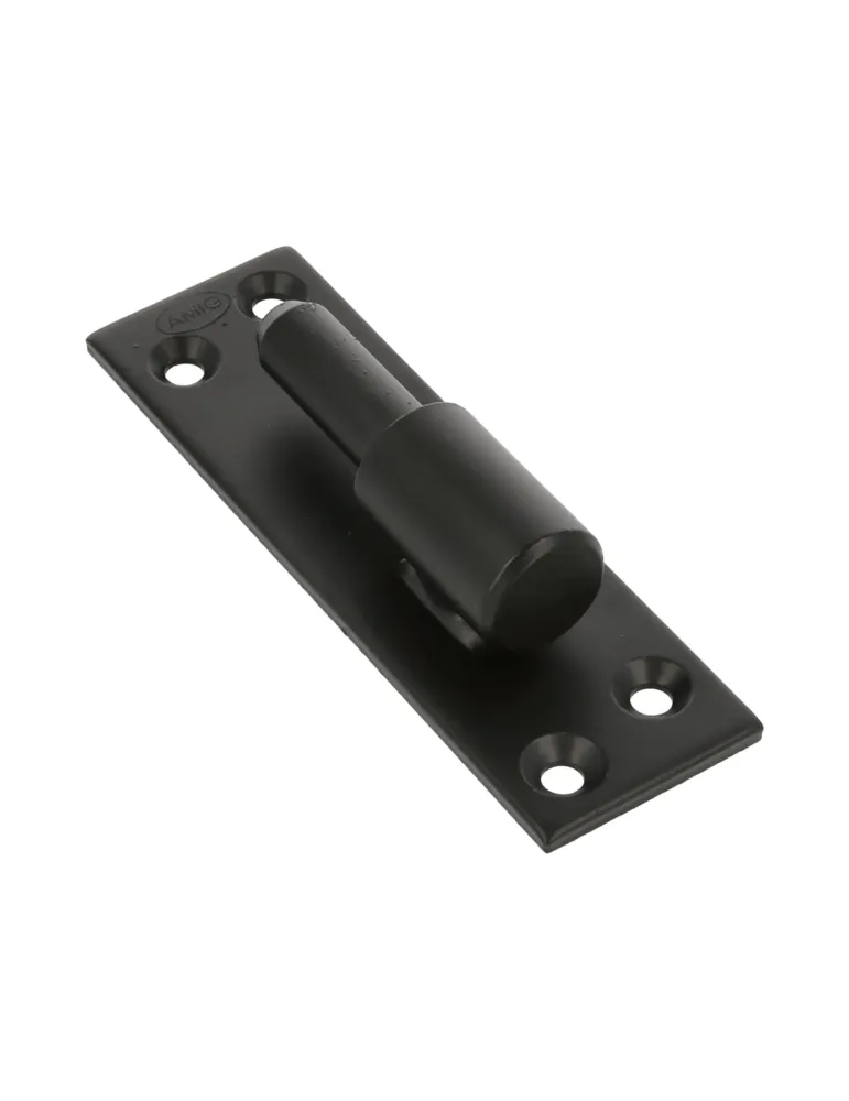 Pernio placa simple 4900 - 130 x 40 x 4 mm - Acero - Negro