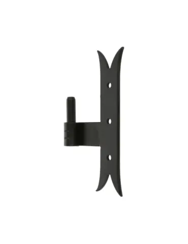 Pernio T gótico 5000 - 200 x 35 x 4 mm - Acero - Negro - Derecha