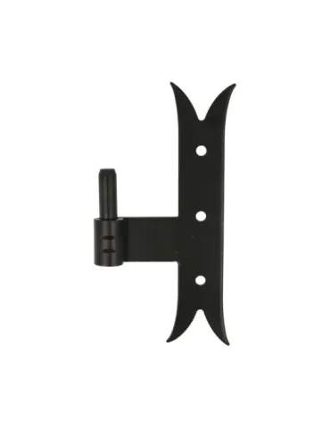 Pernio T gótico 5000 - 200 x 35 x 4 mm - Acero - Negro - Derecha 2