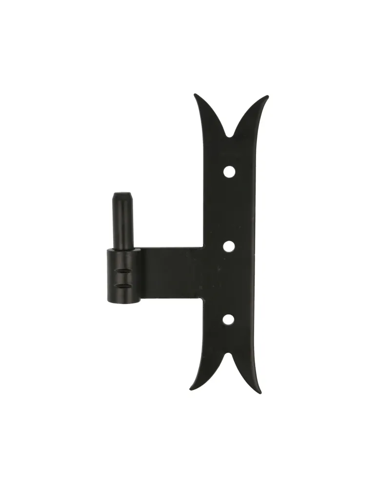 Pernio T gótico 5000 - 200 x 35 x 4 mm - Acero - Negro - Derecha