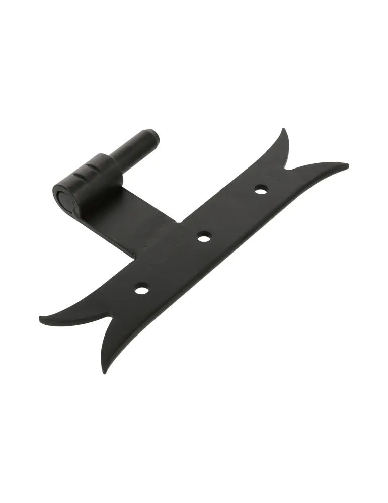 Pernio T gótico 5000 - 200 x 35 x 4 mm - Acero - Negro - Derecha