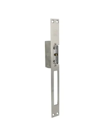 Cerradero eléctrico 21 - 250 x 25 x 3 mm - Acero inoxidable 18/8 - Mate
