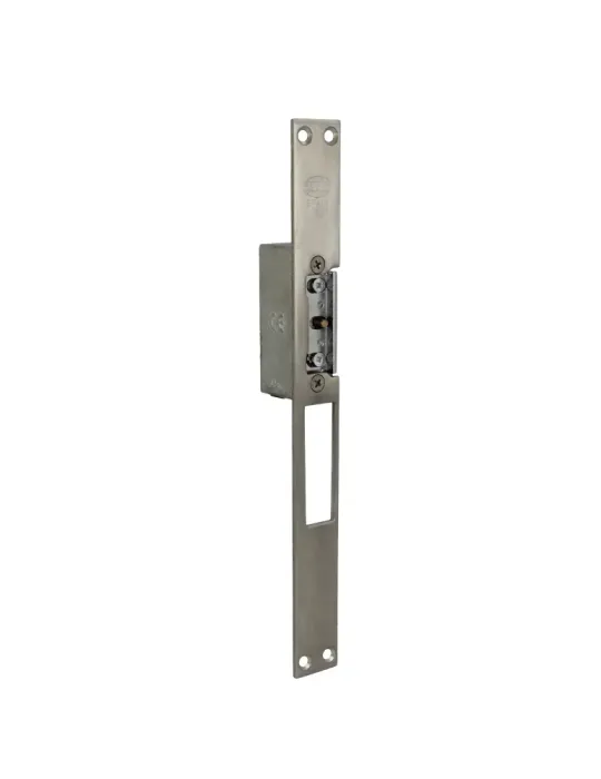 Cerradero eléctrico 30 - 250 x 25 x 3 mm - Acero inoxidable 18/8 - Mate