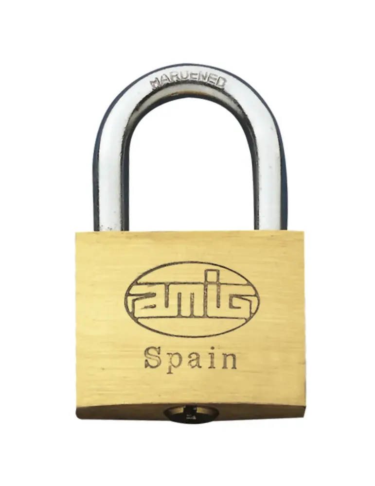 Candado alta seguridad 120 - 60 mm - Latón - Mate