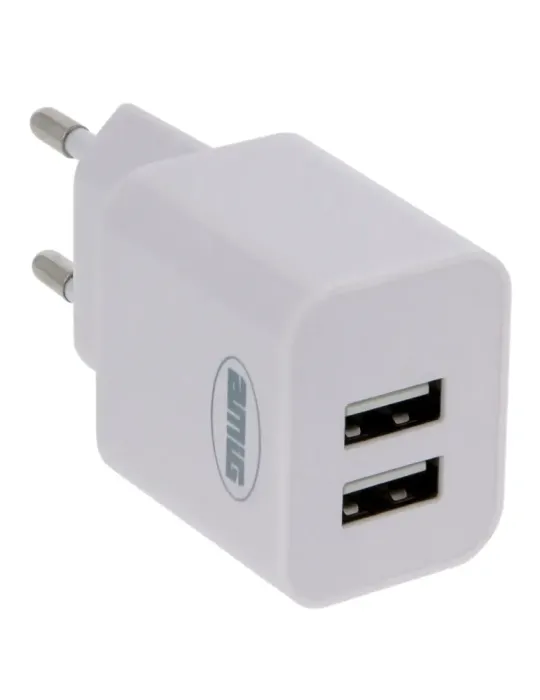 Cargador 2 puertos USB 3214 - Polipropileno - Blanco