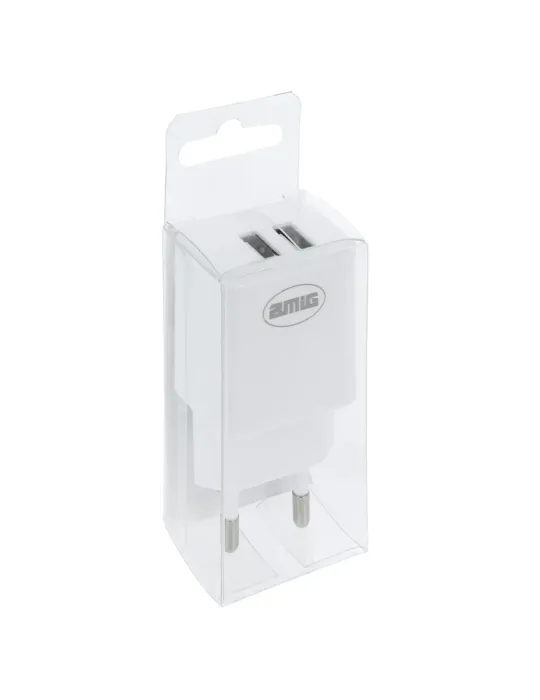 Cargador 2 puertos USB 3214 - Polipropileno - Blanco