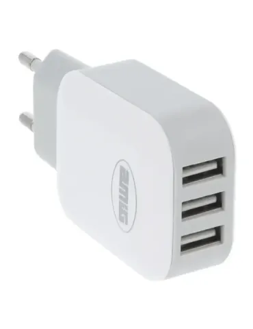 Cargador 3 puertos USB 3215 - Polipropileno - Blanco