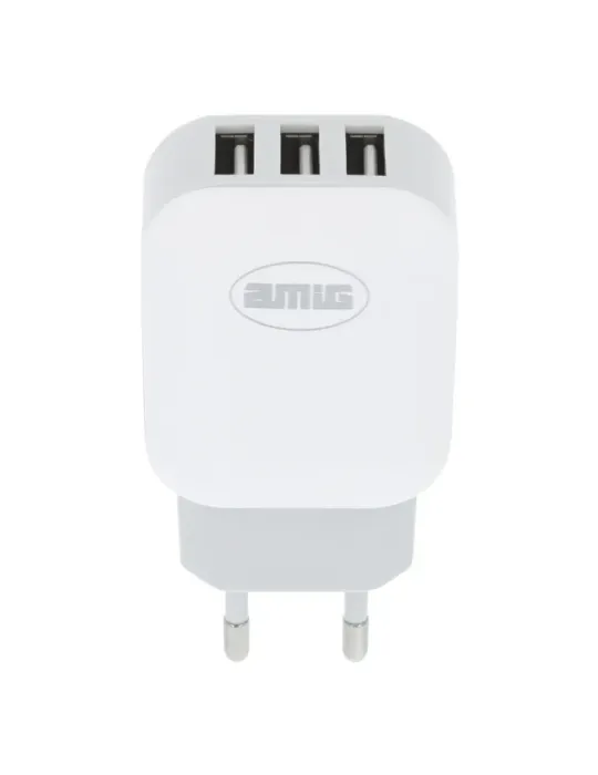 Cargador 3 puertos USB 3215 - Polipropileno - Blanco