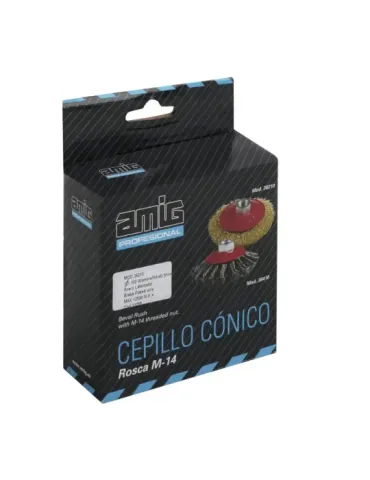 Cepillo cónico 36210 - 100 x 0,3 x 24 mm - Alambre - Latonado 2