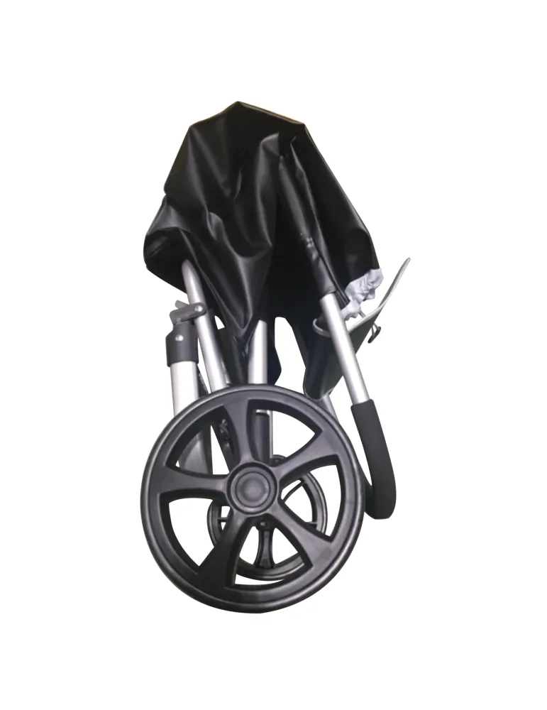 Carro compra plegable 6 - Aluminio - Negro