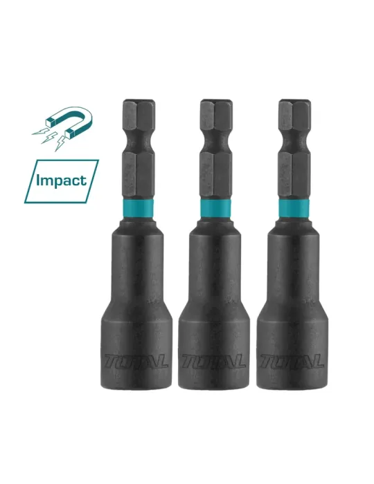 Casquillos magnéticos de impacto de 1/4'' TAC270831 - 65 mm