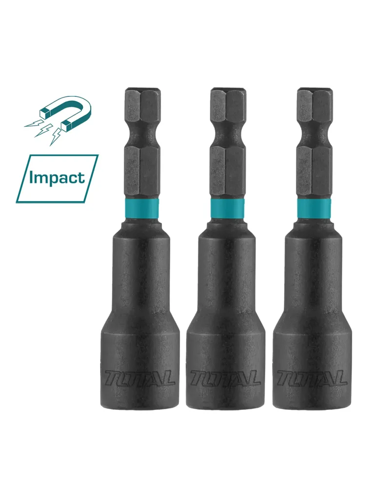 Casquillos magnéticos de impacto de 1/4'' TAC271031 - 65 mm