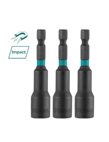 Casquillos magnéticos de impacto de 1/4'' TAC271231 - 65 mm