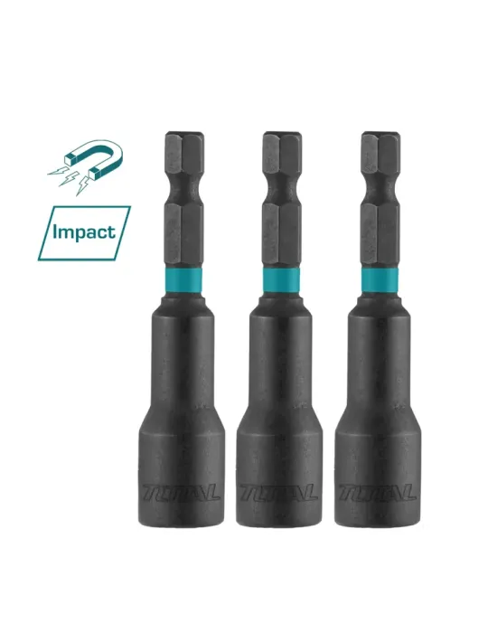 Casquillos magnéticos de impacto de 1/4'' TAC271231 - 65 mm
