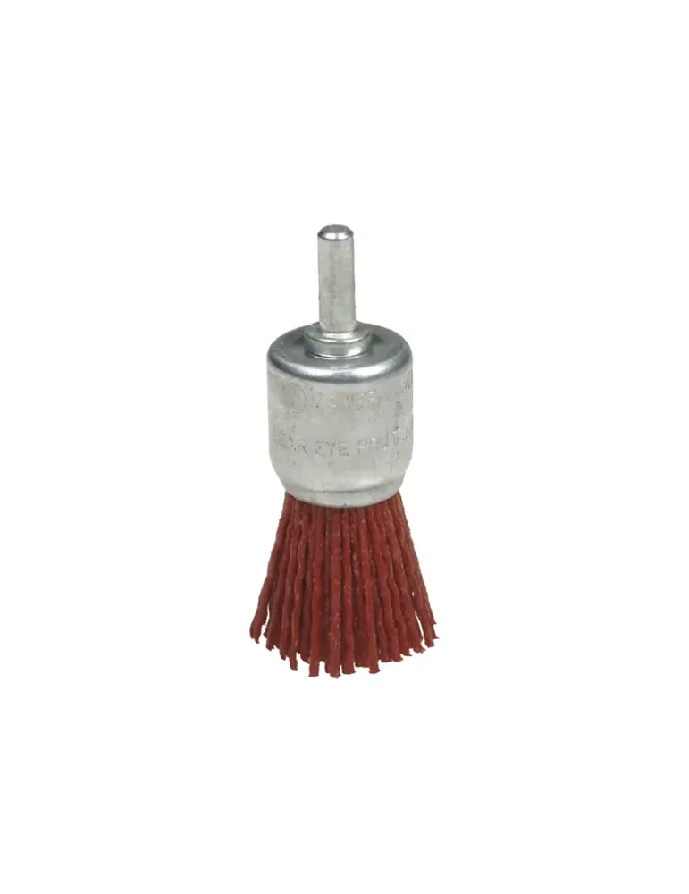 Cepillo brocha 37630 - Ø22 mm - Nylon abrasivo - Rojo
