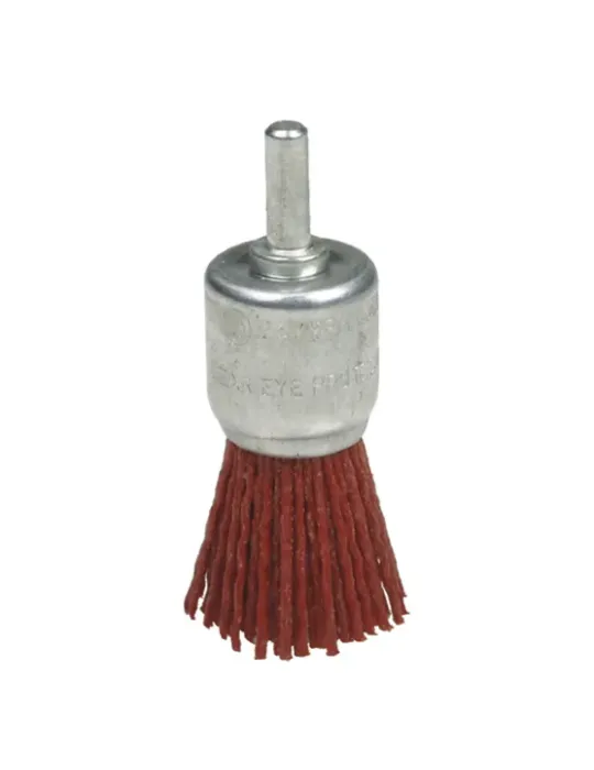 Cepillo brocha 37630 - Ø22 mm - Nylon abrasivo - Rojo