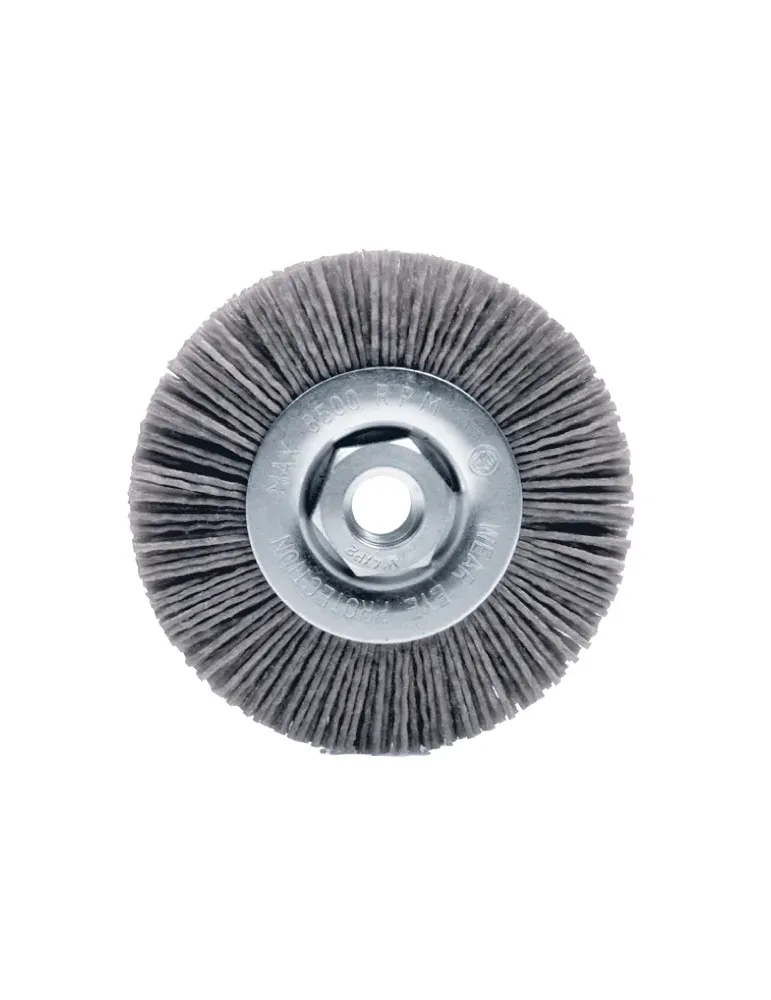 Cepillo circular 34810 - 115 x 180 x 25 mm - Nylon abrasivo - Gris