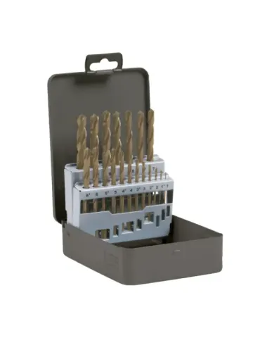 Estuche brocas HSSCO DIN 338 20203 - Ø1-10 x 0,5 - Acero rápido al cobalto - DIN 338